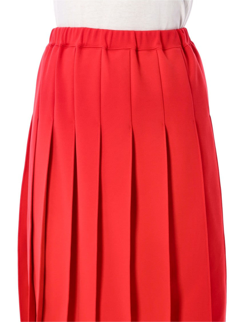 Comme Des Garçons Defined Pleated Midi Elastic Skirt