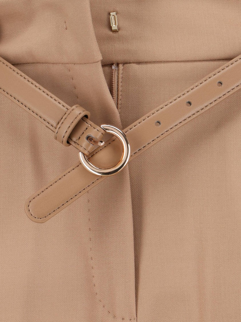 Max Mara Trousers With Belt – Beige