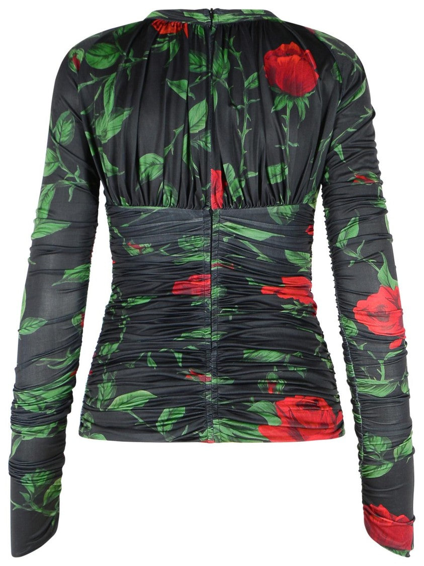 Blumarine Black Polyester Blouse