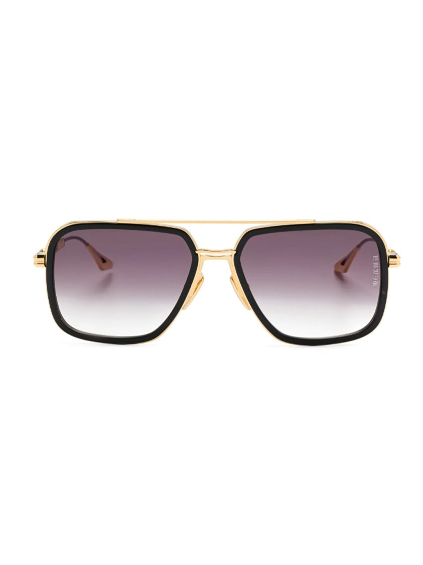 Dita Black Des021/A/01 Rectangular Metal Sunglasses