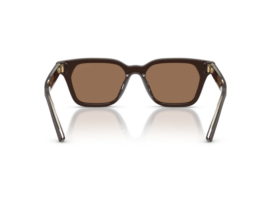 Giorgio Armani 0Ar8251u Glossy Acetate Oversized Square Sunglasses