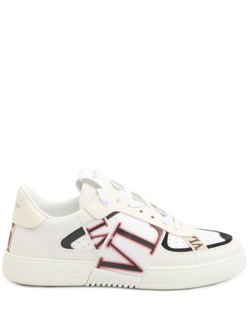 Valentino Garavani White Sneakers With Front Lace-Up