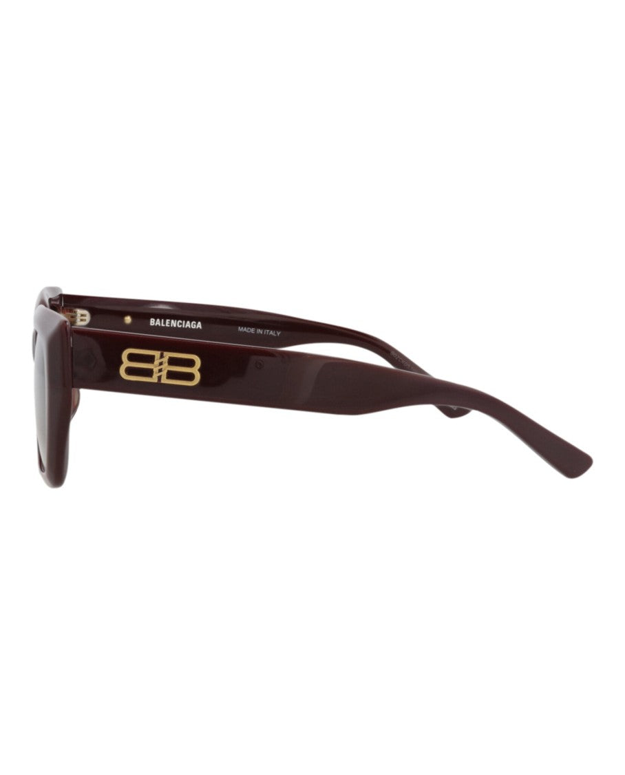 Balenciaga Square-Frame Recycled Acetate Sunglasses With Gold Logo Detail
