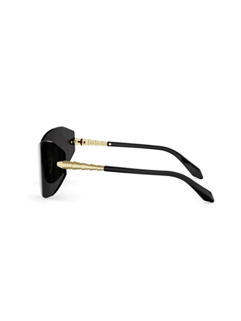 Bulgari Bv40080u Cat-Eye Rimless Gold Sunglasses