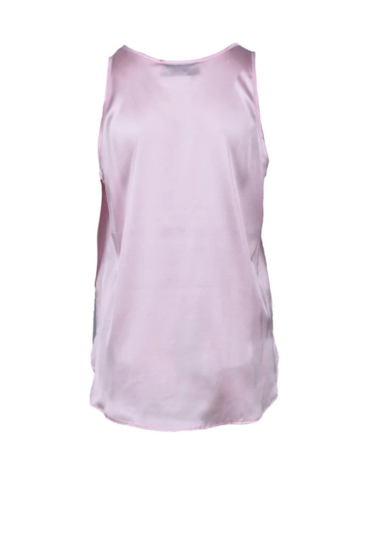 Wild Cashmere Stretch Silk Top - Pink