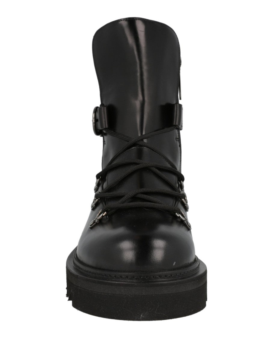 Ferragamo Giulio Lace-Up Demi Boots