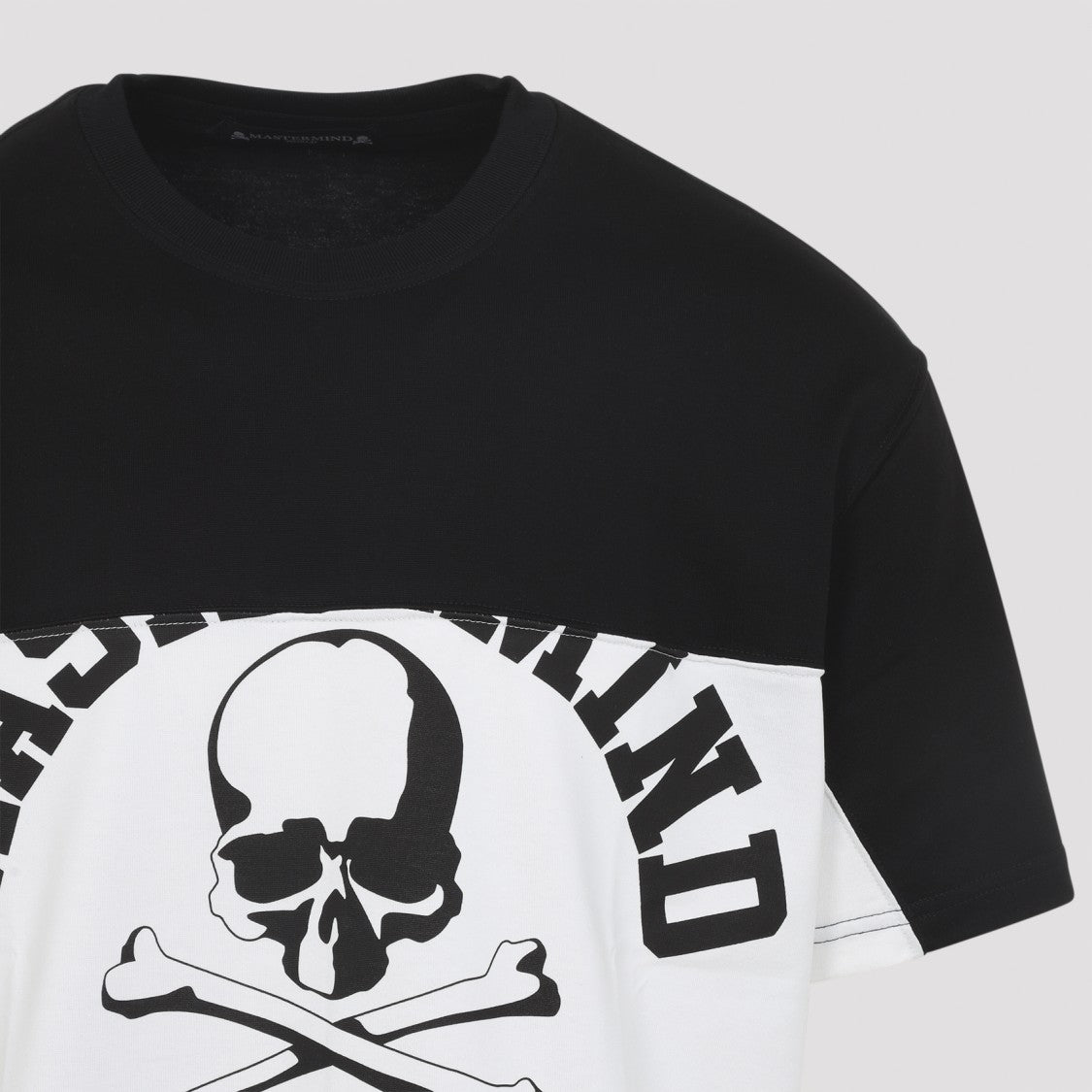 Mastermind Skull Graphic Cotton T-Shirt With Drawstring Hem