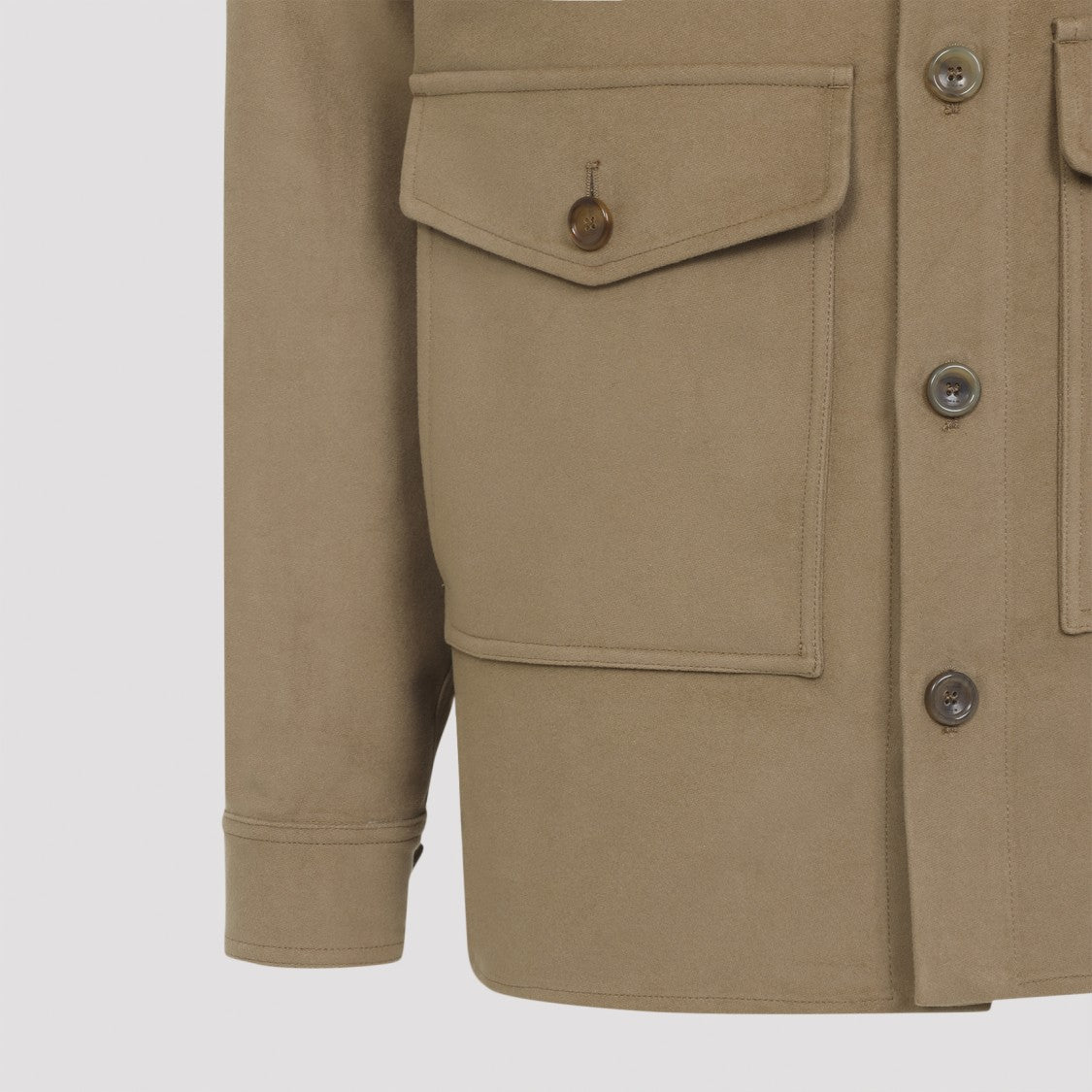 Etro Dark Beige Cotton Outerwear