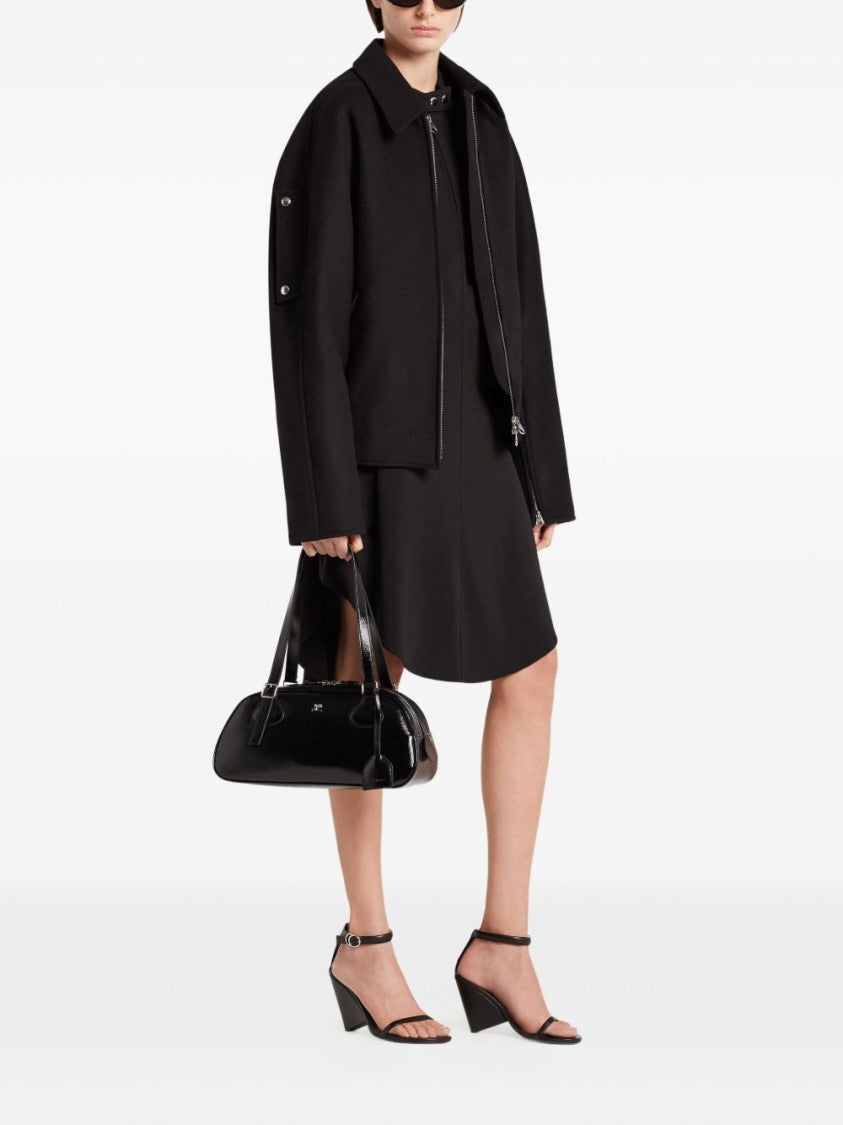 Courrèges Structured Black Handbag