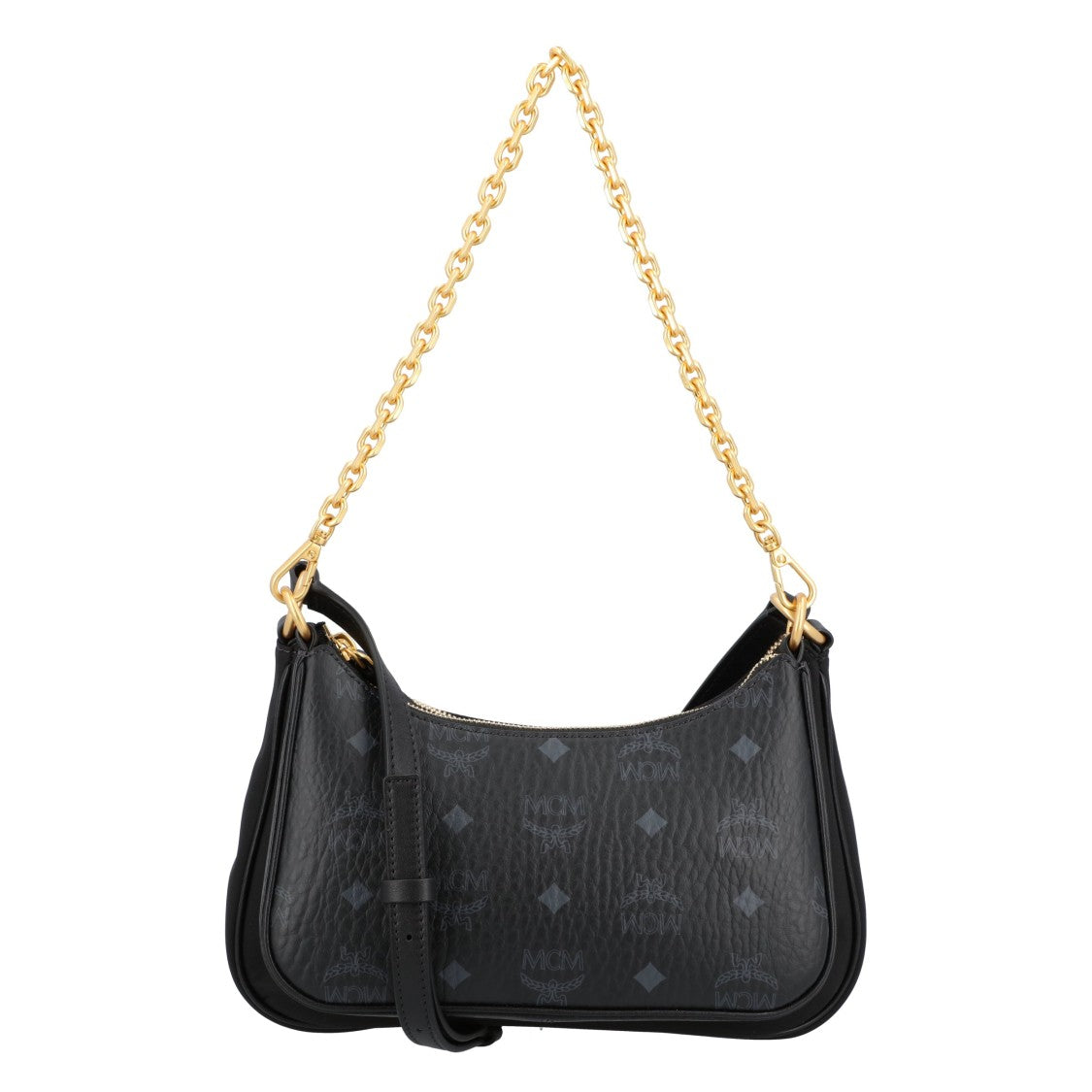 Mcm Aren Duo Hobo In Recycled Nylon And Visetos