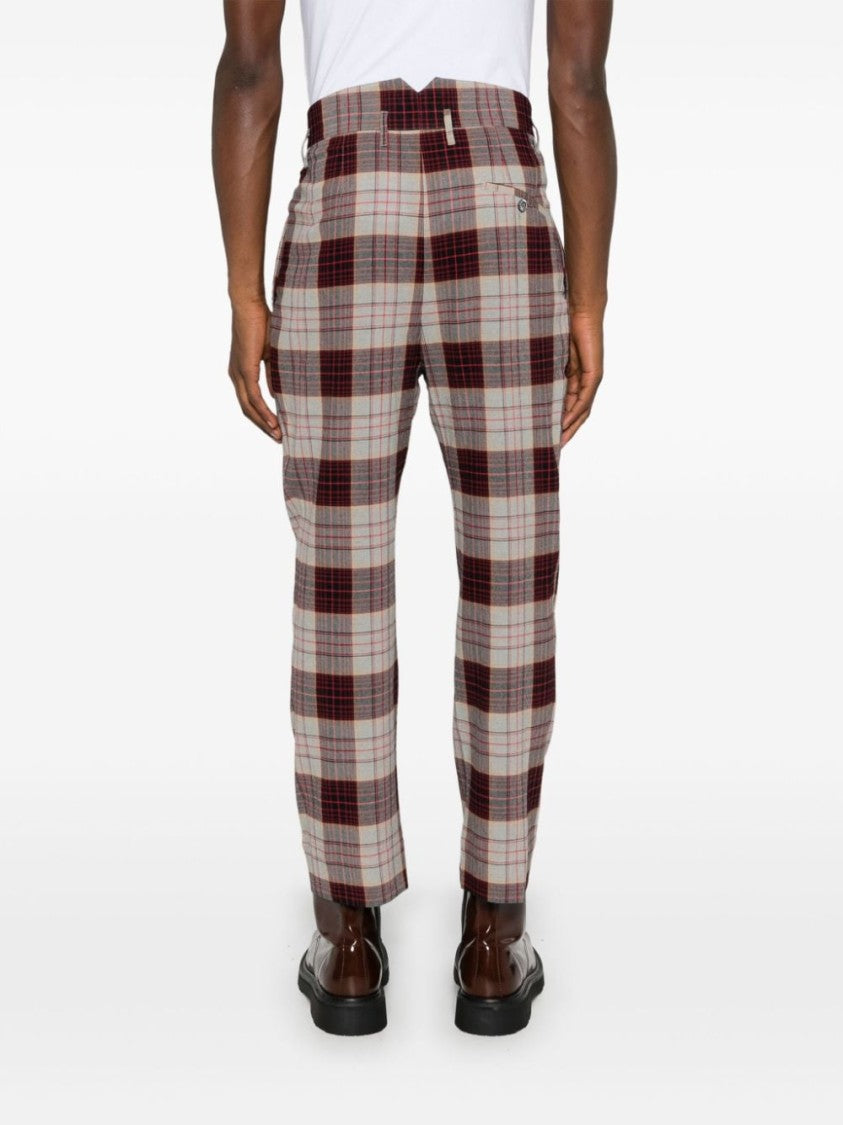 Vivienne Westwood Mid Waist Slim-Cut Cropped Trousers