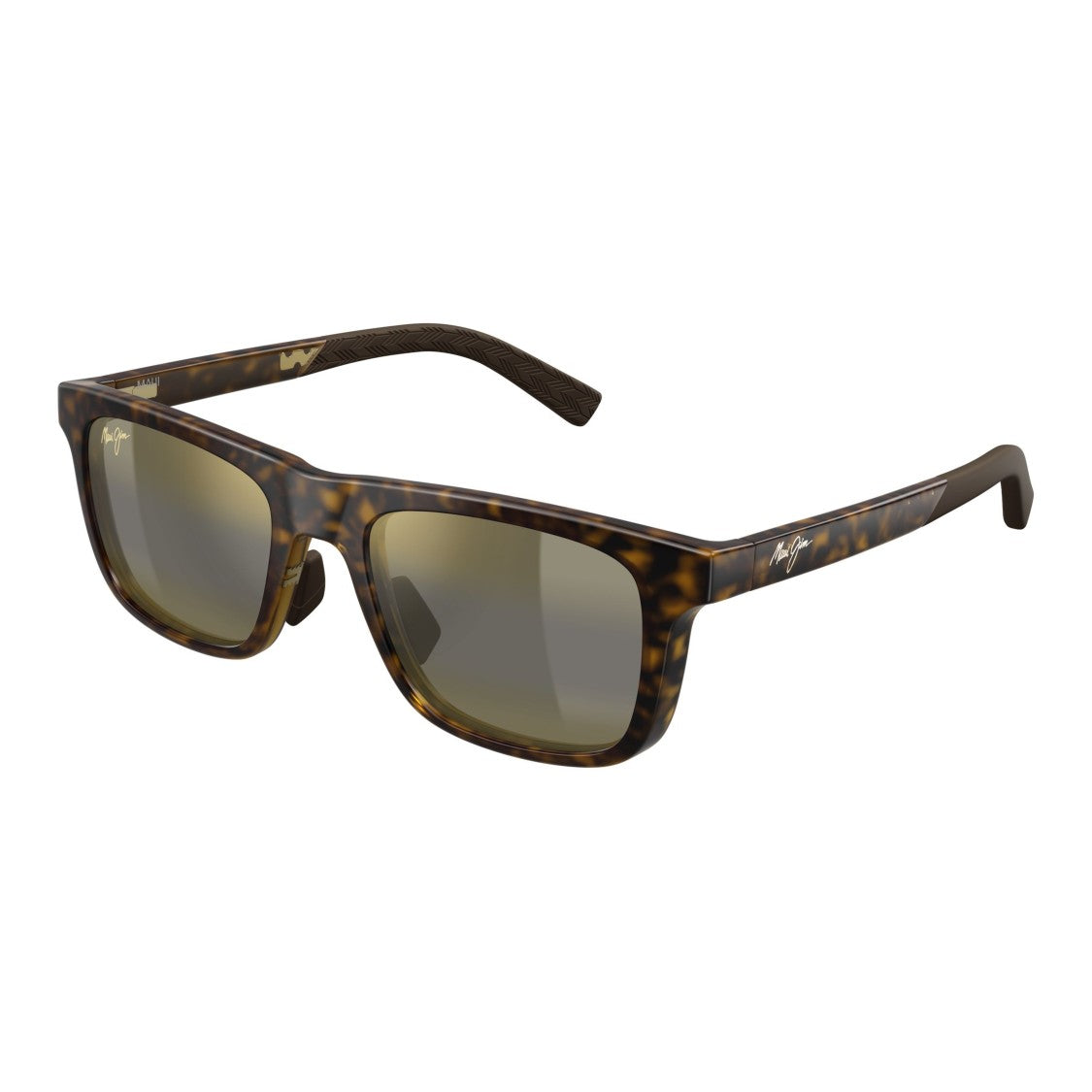 Maui Jim Moaka Rectangular Tortoiseshell Sunglasses With Gradient Lenses
