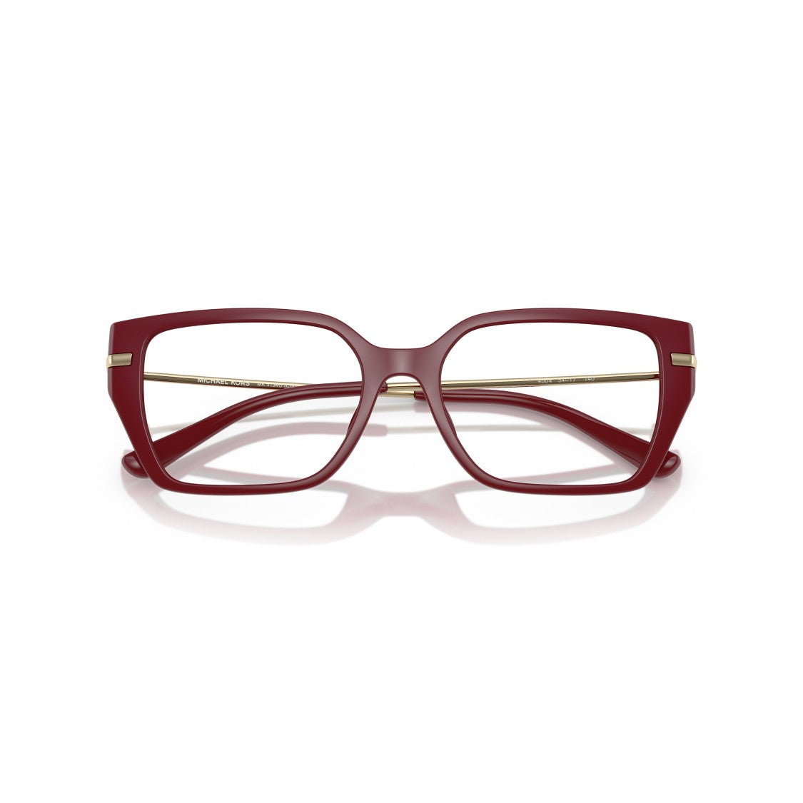 Michael Kors 0Mk4134u Bold Square Frame Eyeglasses With Gold-Toned Temples