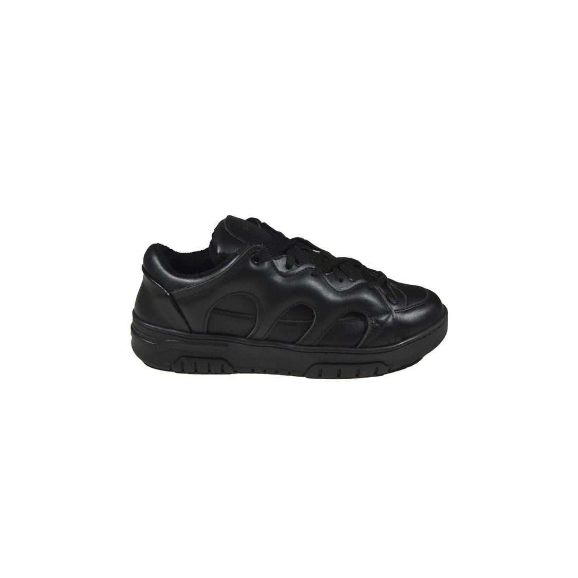 Santha Sneakers In Black Brushed Leather Danilo Paura