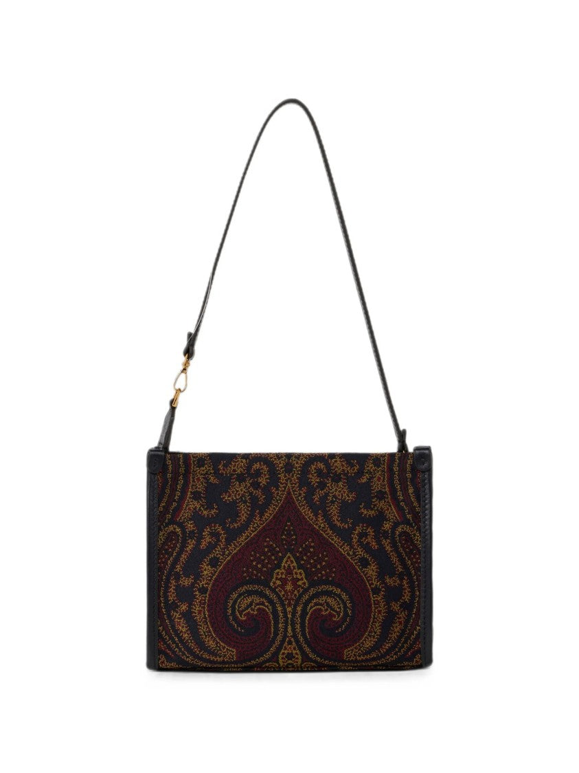 Etro Intricate Paisley Pattern Pouch With Gold Hardware