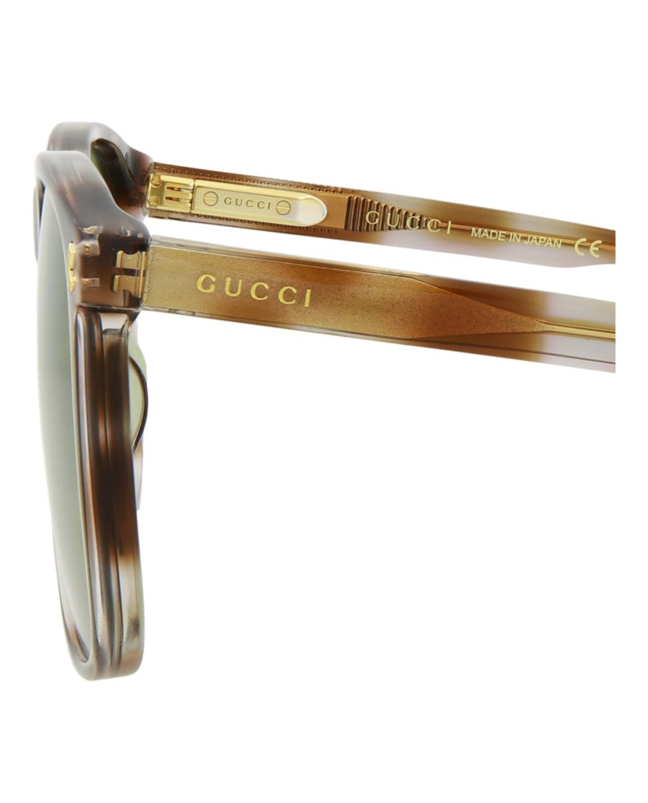 Gucci Square-Frame Acetate Sunglasses With Green-Tinted Lenses