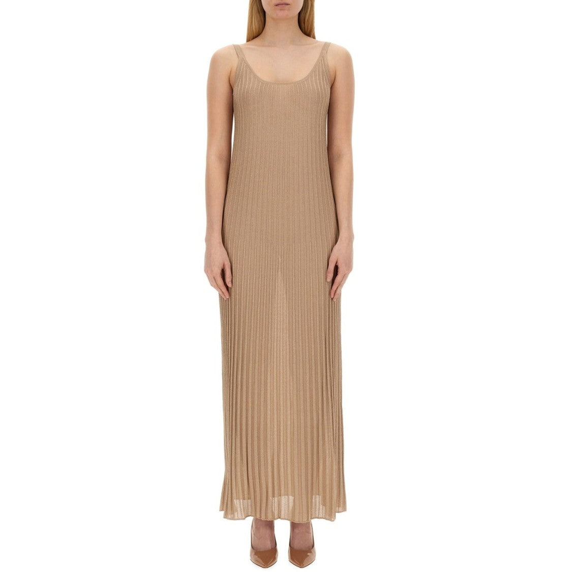 Max Mara Ritmo Lurex Long Dress