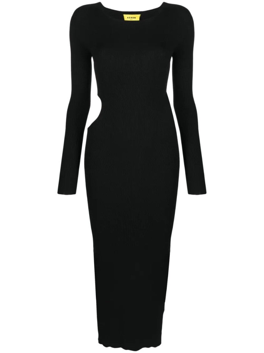Aeron Ribbed Cut-Out Maxi Dress