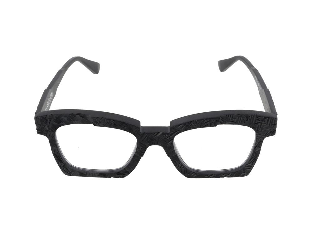 Kuboraum Textured Acetate Titanium Square Frame Optical Glasses