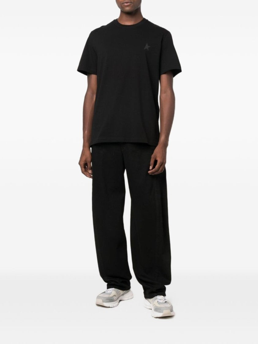 Golden Goose Black Small Star Cotton T-Shirt