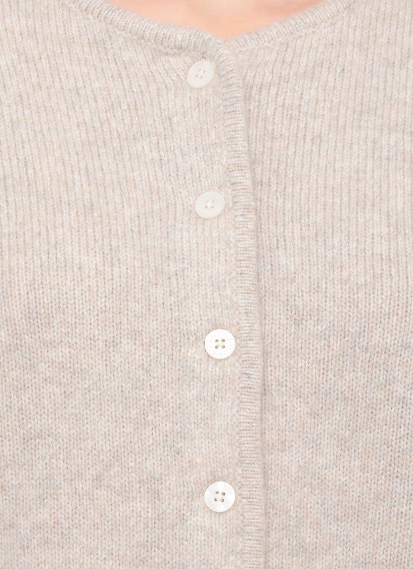 Guest In Residence Beige Ava Cashmere-Silk Cardigan
