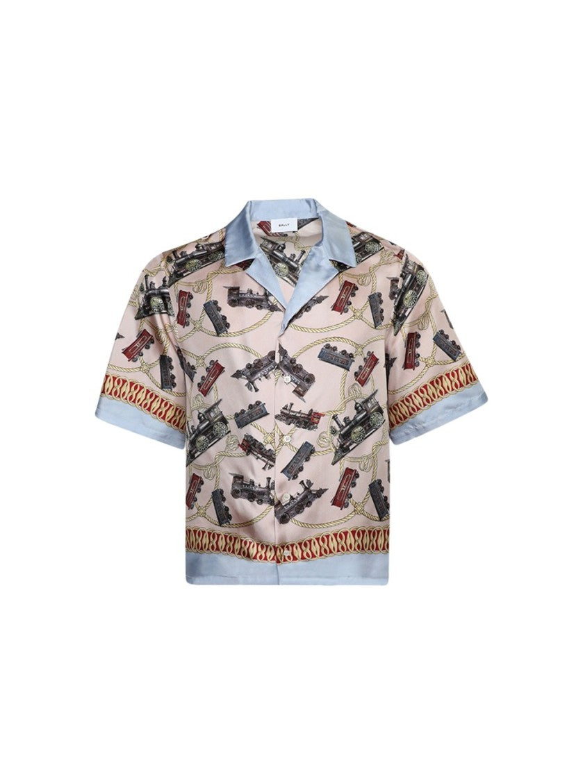 Bally Camp Collar Silk Shirt