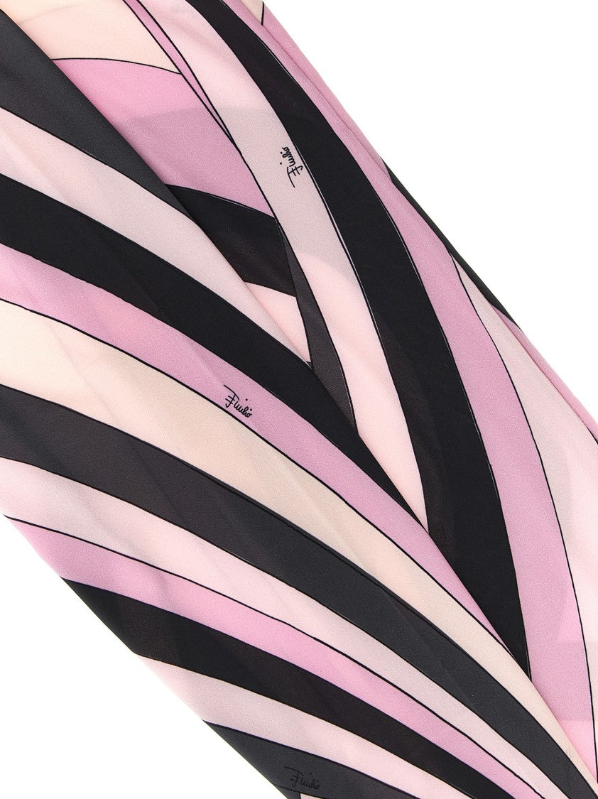 Emilio Pucci Bold Swirling Pattern Tights With Elastic Waistband