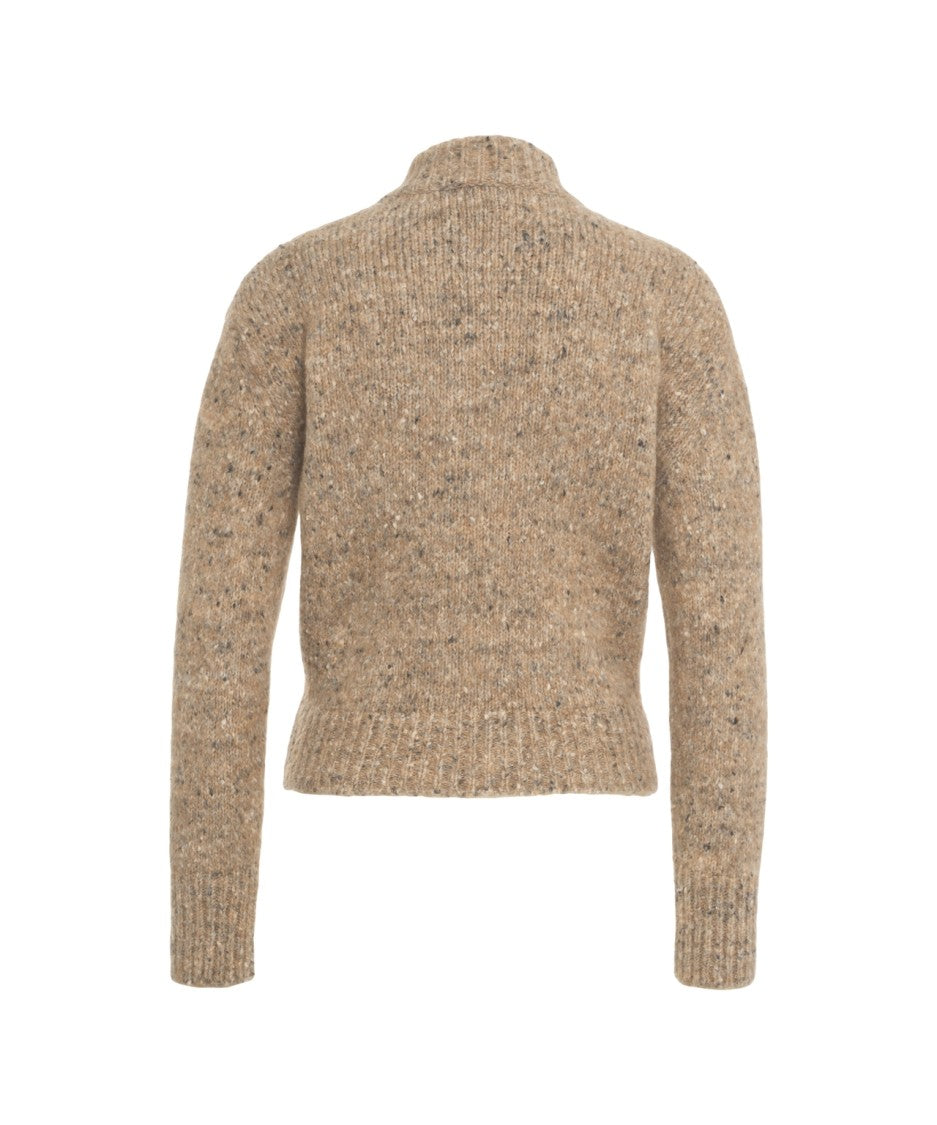 Mvm Textured Knit Cardigan With Double-Zip Closure