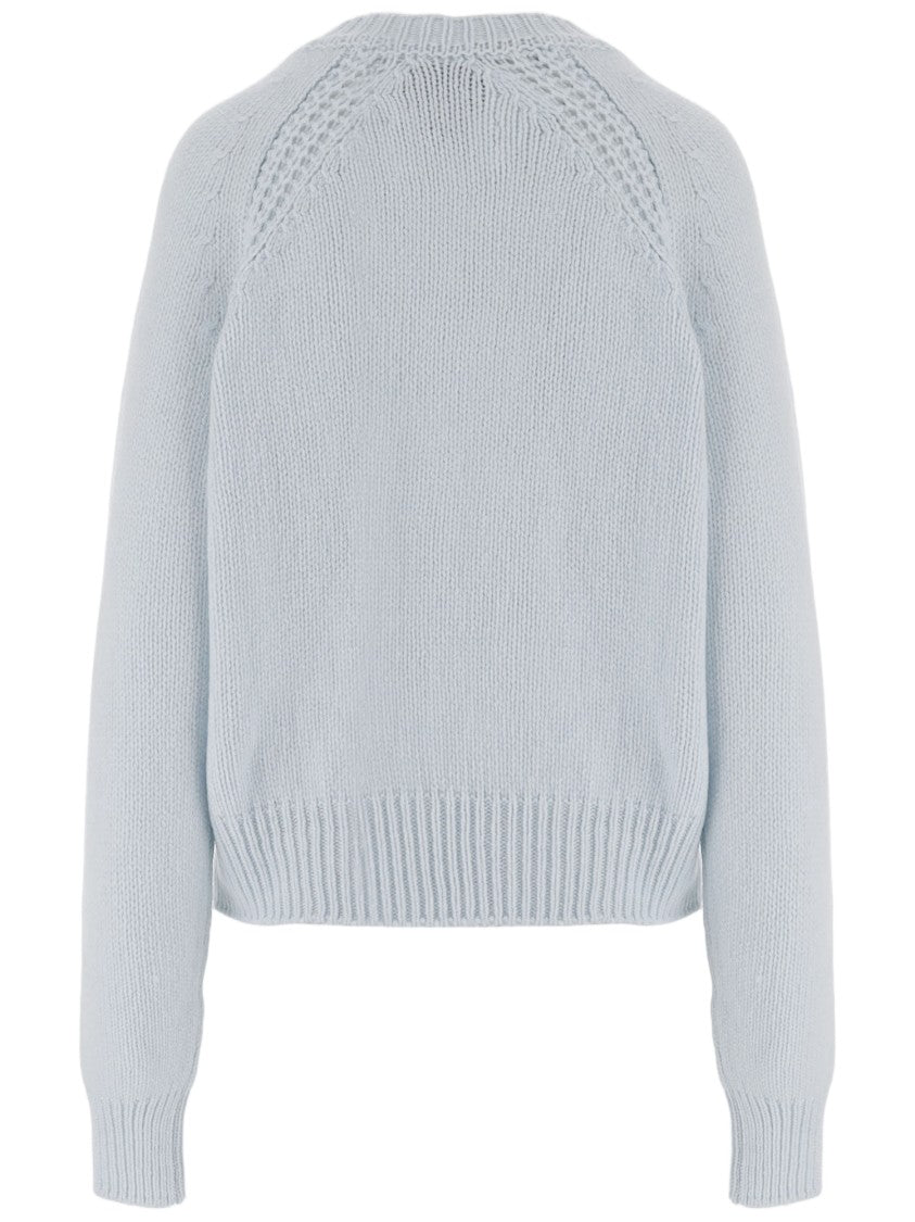 Sa Su Phi Light Blue Ribbed Cashmere Sweater