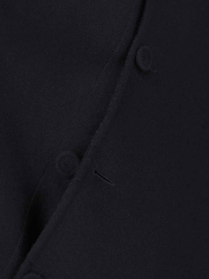 Fendi “Ff” Wool Cape – Black