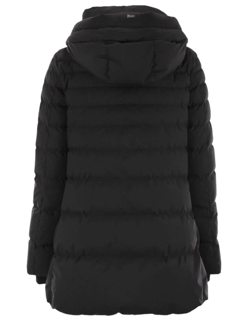 Herno A-Line Down Jacket With Detachable Hood