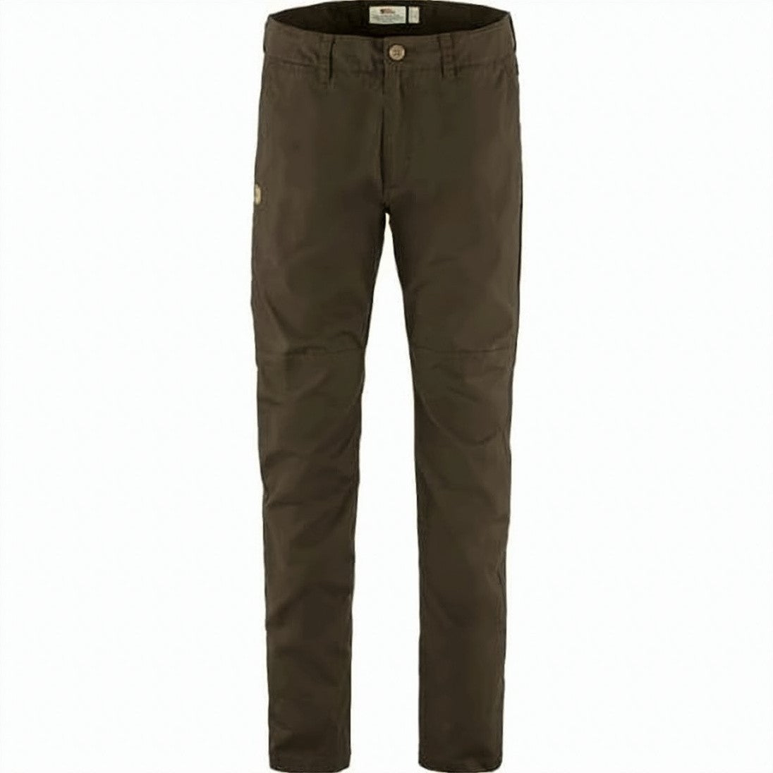 Fjallraven Brown Straight-Fit Pants With Subtle Stitching Details
