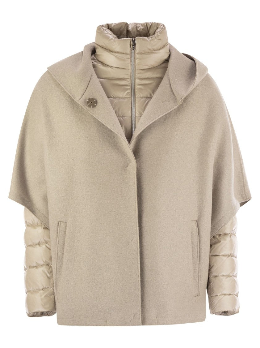 Herno Resort Hood In Ultralight Wool And Nylon