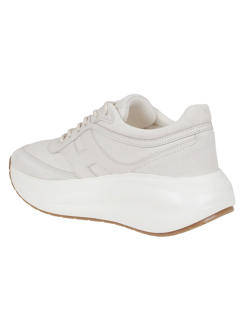 Hogan Leather Sneakers With Cushioned Sole