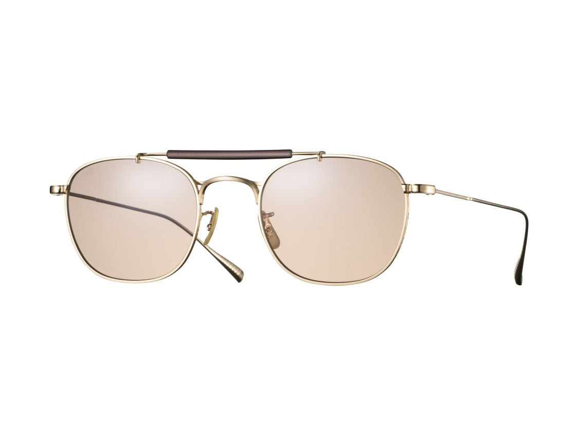 Eyevan Rose-Gold Dazzling Double-Bridge Tinted Sunglasses