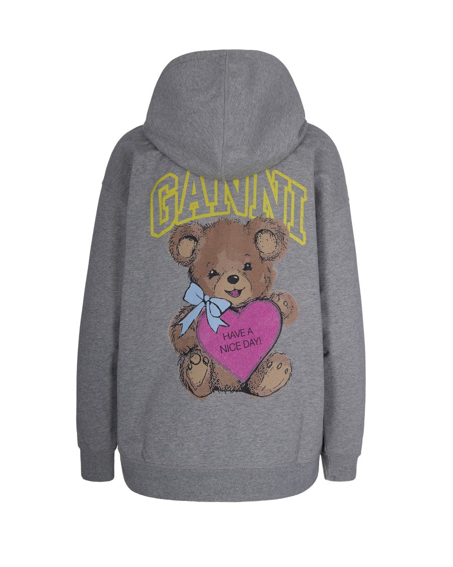 Ganni Teddy Paloma Melange Sweatshirt