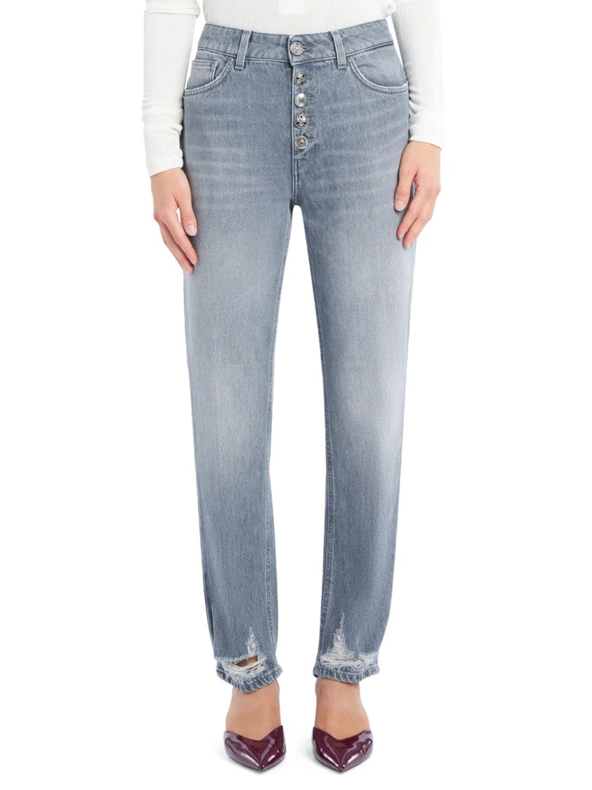 Dondup Tailored Straight Leg Trousers With Detailing