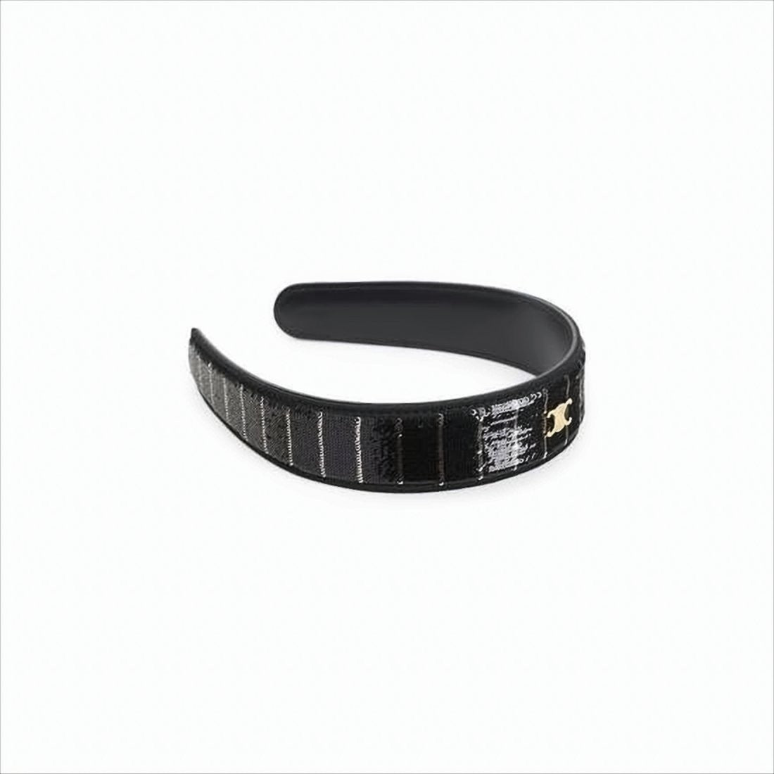 Celine Structured Black Headband