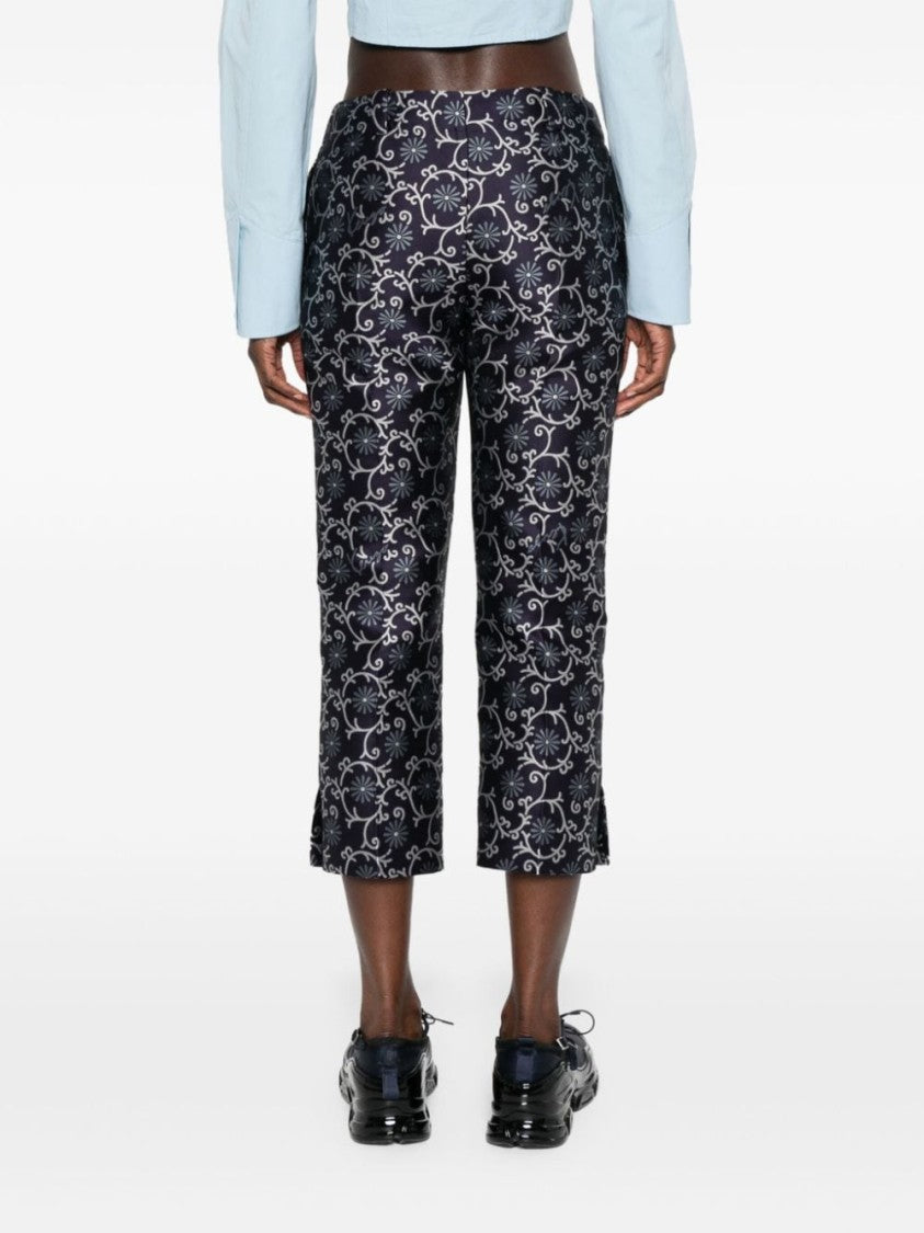 Kenzo Midnight Blue Cropped Trousers