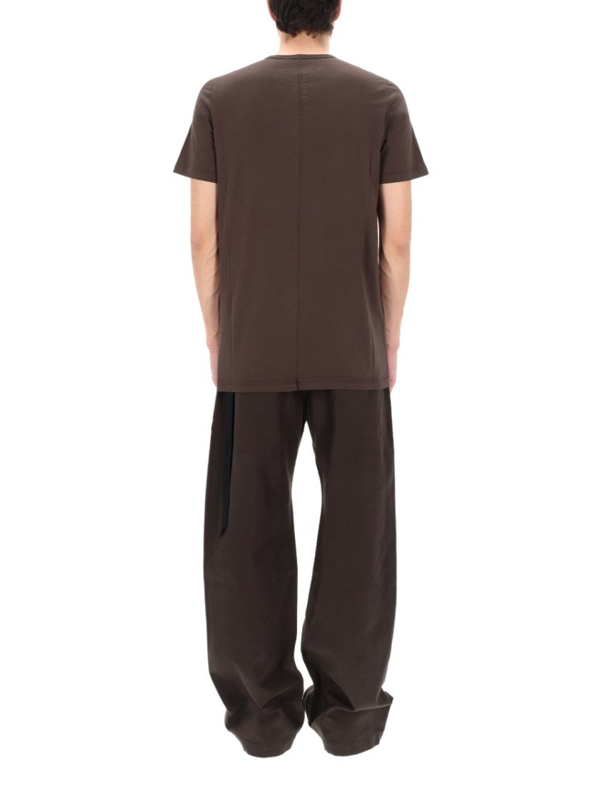 Drkshdw By Rick Owens Neutrals Level T Hanging Strip T-Shirt