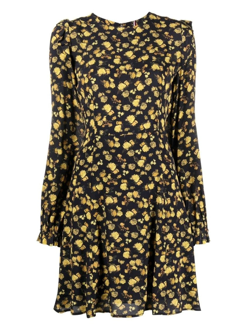 Tommy Hilfiger Moss Crepe Rose Short Dress
