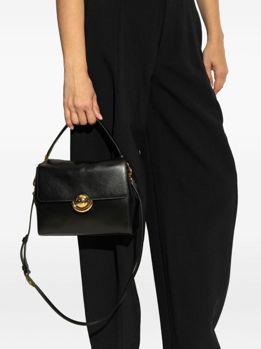 Furla Structured Handbag With Gold-Tone Button Closure