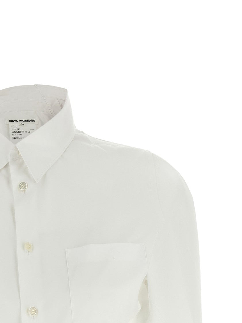 Junya Watanabe Twisted Asymmetrical Cotton Poplin Shirt