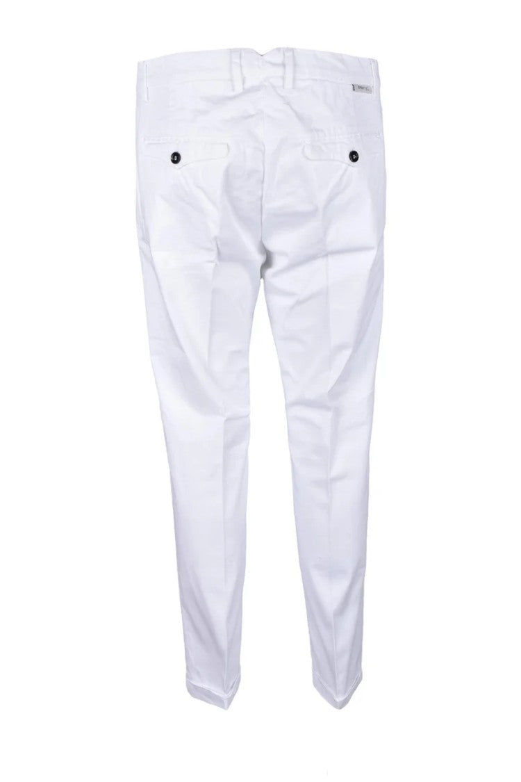 True Nyc White Stretch Cotton Pants