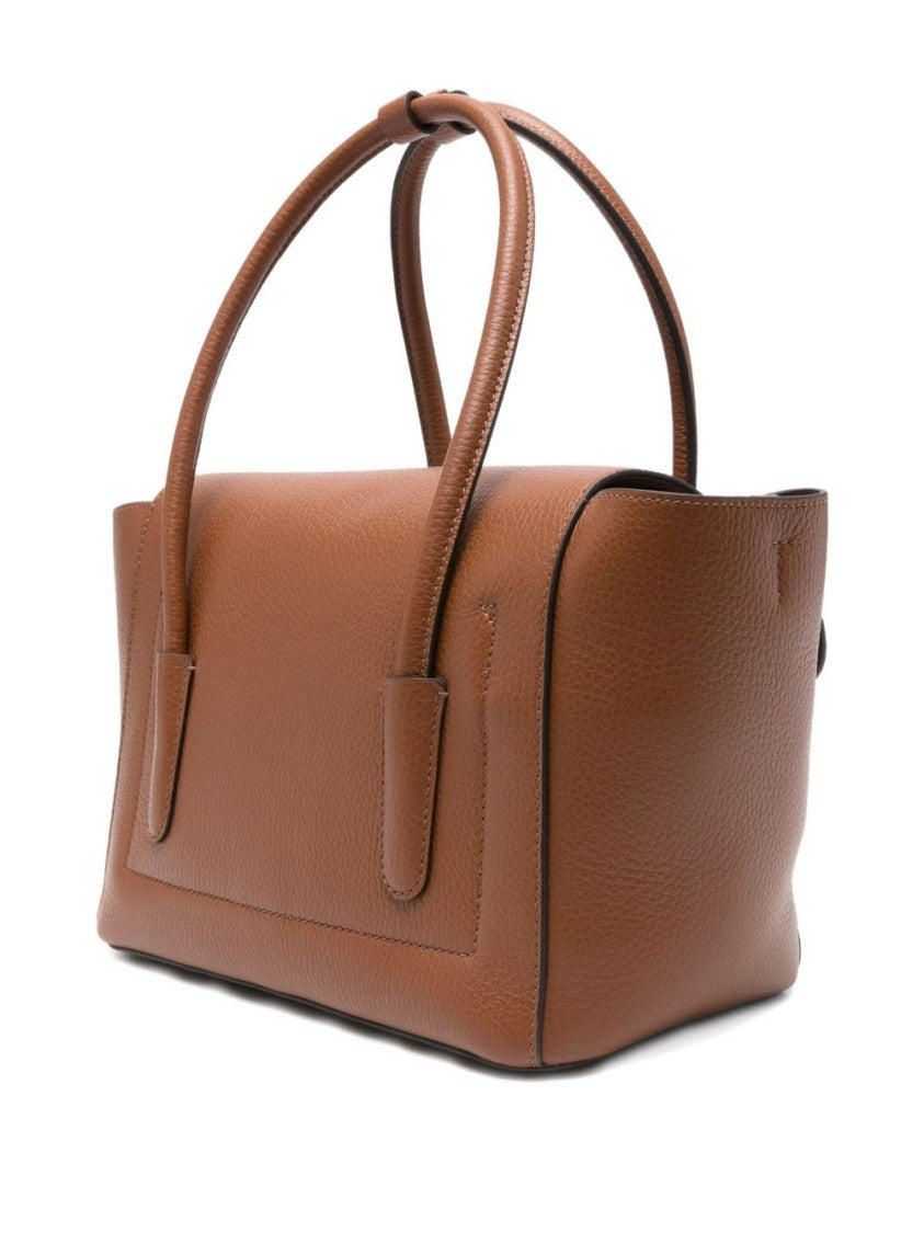 Coccinelle Structured Calfskin Shopper Bag With Gold-Tone Accents