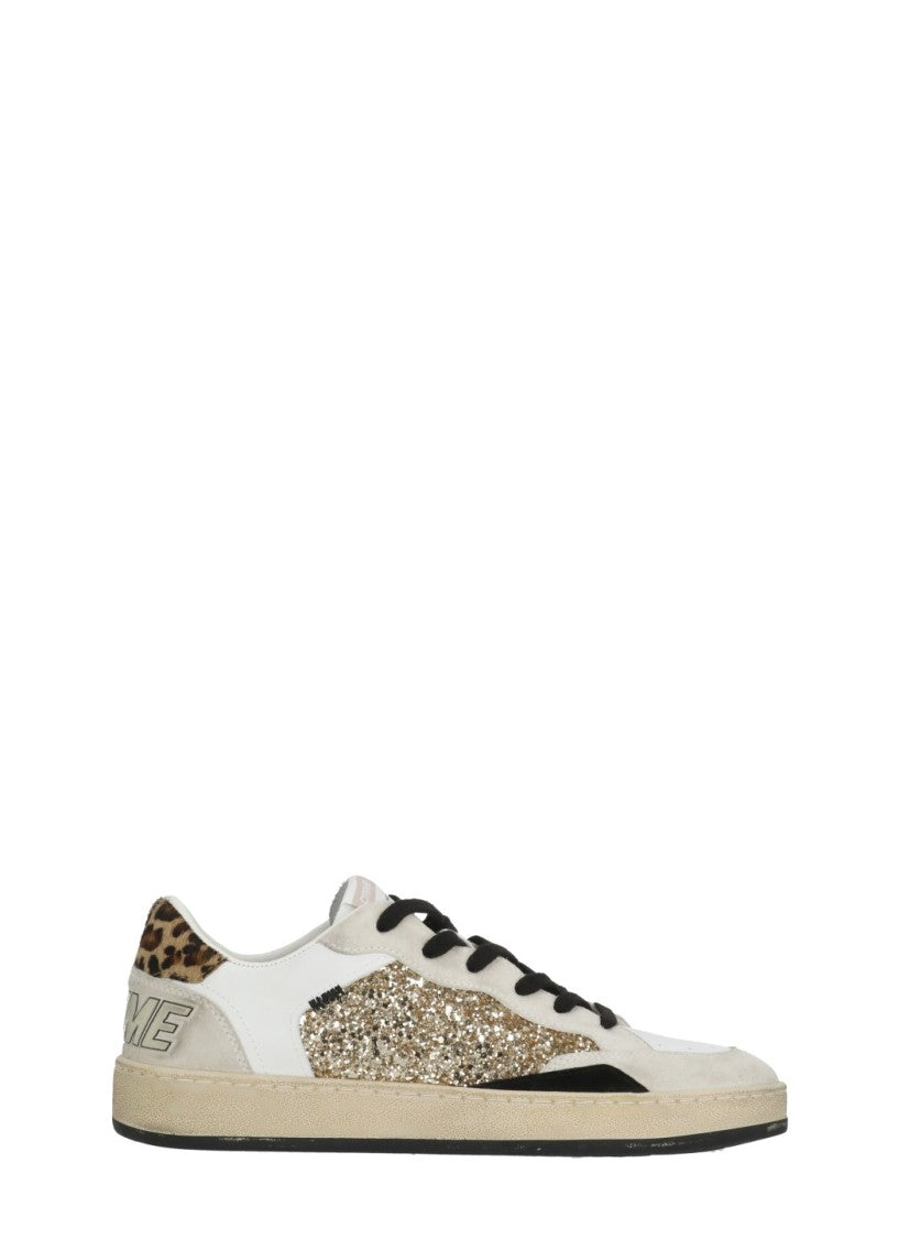 Crime London White Chelsea Glitter Details Sneakers