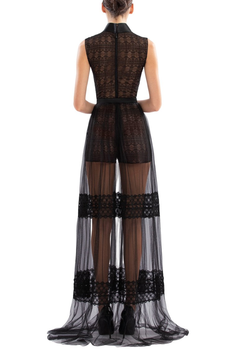 Saiid Kobeisy Lace Long Dress