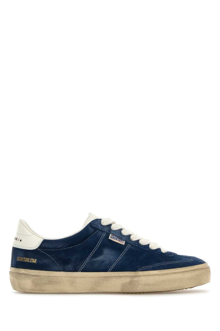 Golden Goose Blue Suede Soul Star Sneakers