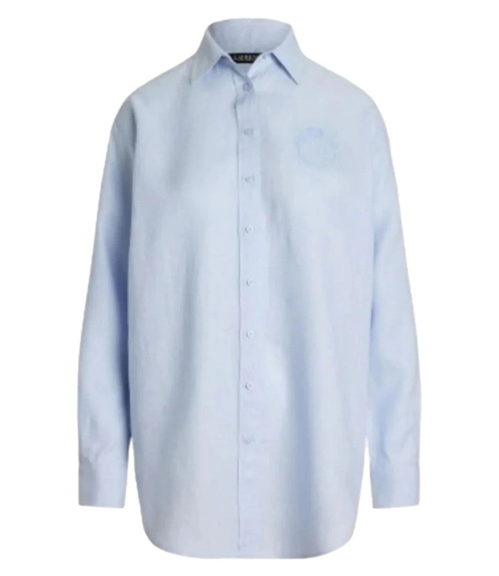 Lauren Ralph Lauren Light Blue Button-Up Shirt