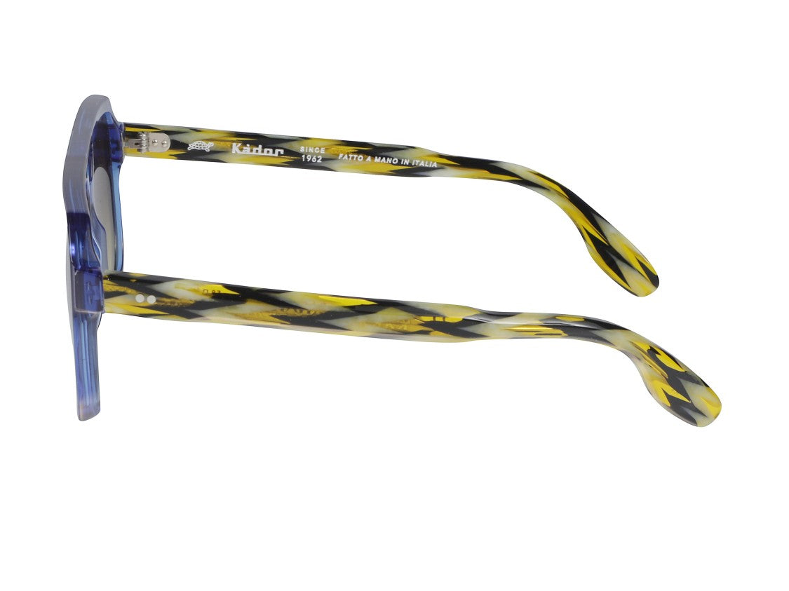 Kador Blue Big 1-58 Translucent Oversized Sunglasses